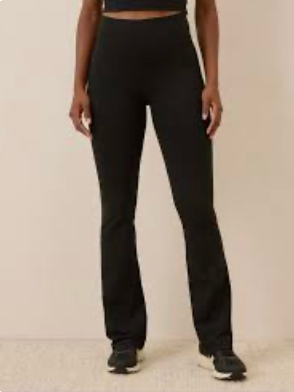 Pact brown 95 % organic cotton SOLD OUT   High-Rise Flare Ponte Pants
Xxl